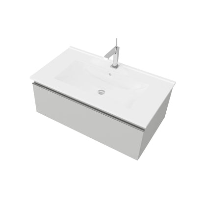 Mobile bagno sospeso da 81cm colore grigio