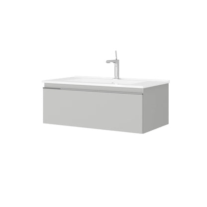 Mobile bagno sospeso da 81cm colore grigio