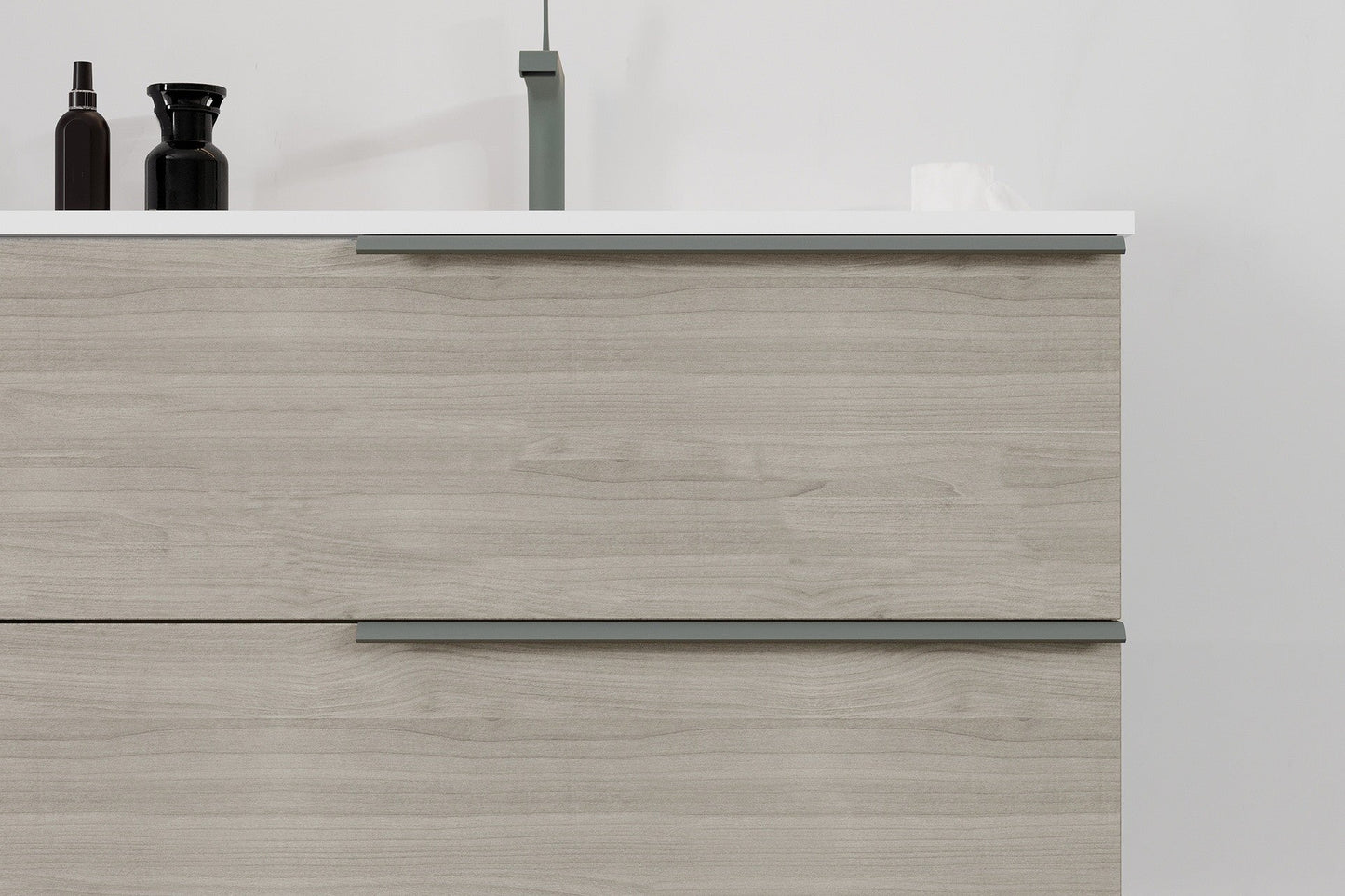 Mobile bagno sospeso Symphony 100 cm con due cassetti legno  nordico