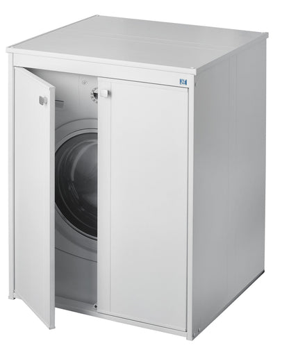 Mobile copri lavatrice in pvc in kit completo 70x60 cm modello Onda, resistente all’acqua