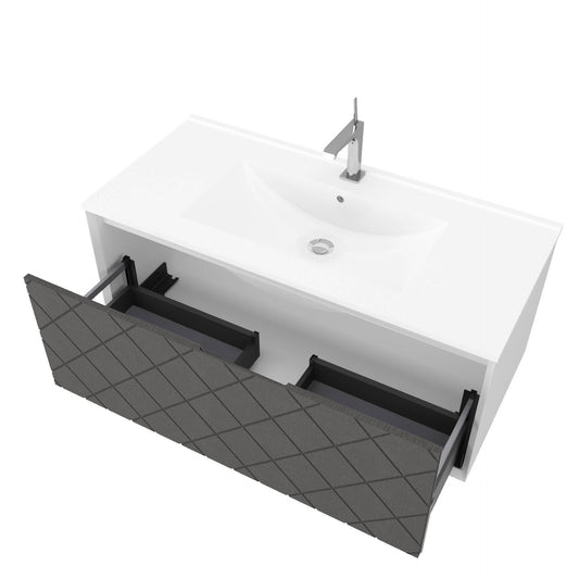 Base Mobile Bagno 101cm con Lavabo - Cassetto Gola Soft-Close