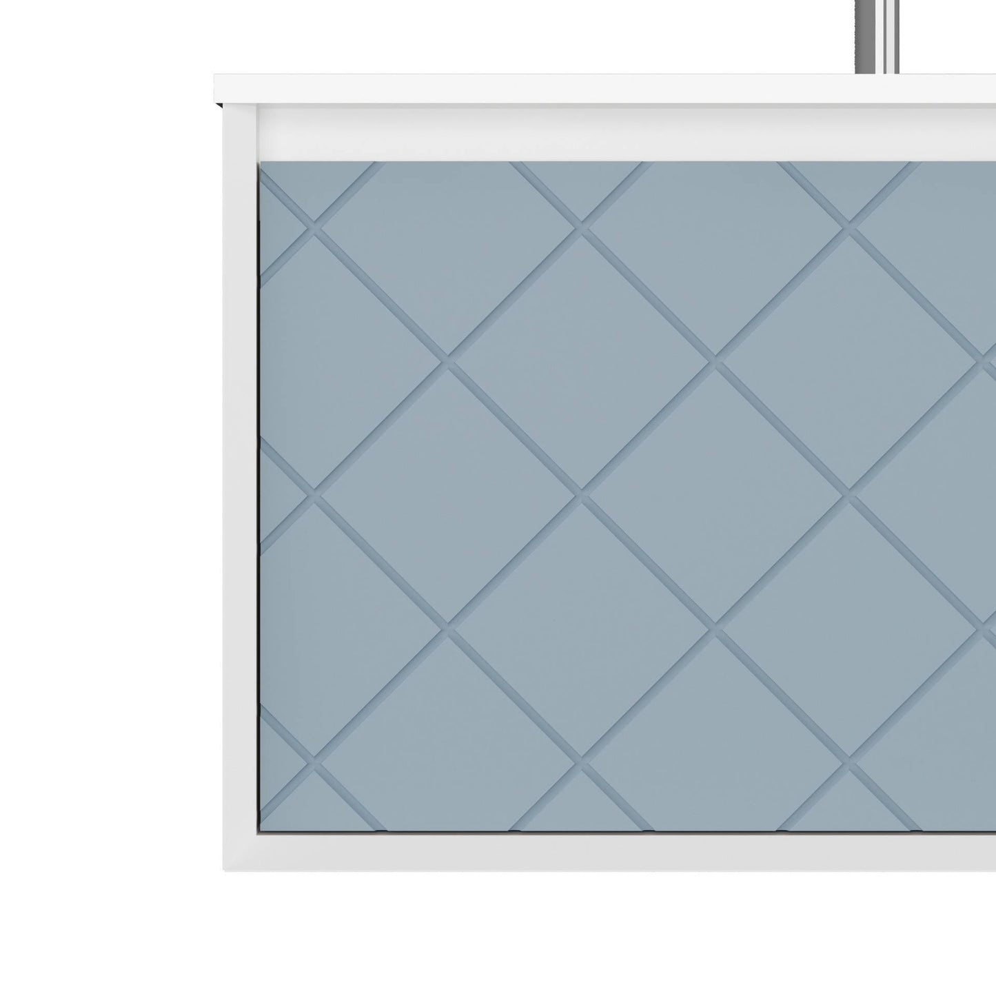 Mobile da bagno sospeso da 81cm colore blu