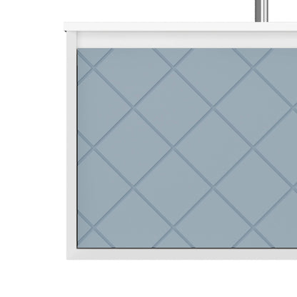 Mobile da bagno sospeso da 81cm colore blu