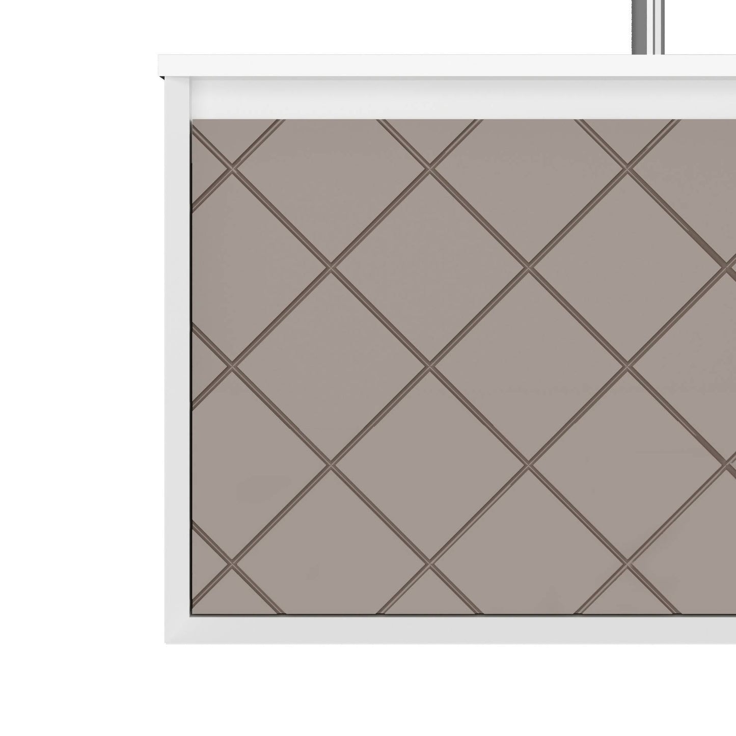 Mobile da bagno sospeso da 81cm colore cappuccino lucido