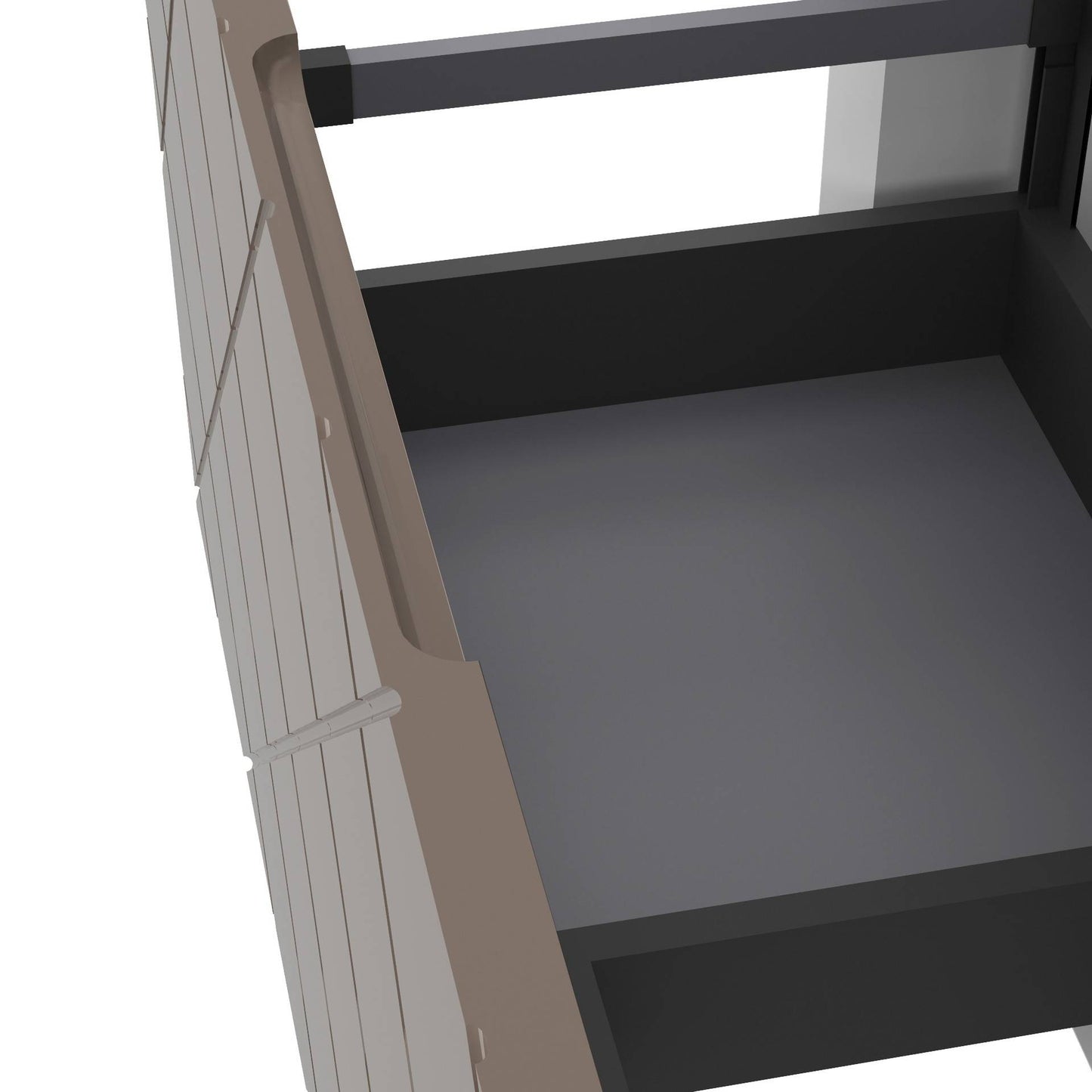 Mobile da bagno sospeso da 81cm colore cappuccino lucido