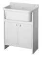 Compact 2-door laundry cabinet in kit 55x34cm Pancrazio model, ideal for gardens and outdoor spaces
