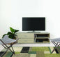 Oak TV cabinet with drawers and shelves 120x40x43.5cm