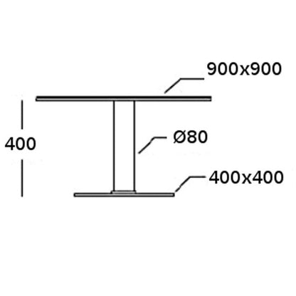 Base in fusione di ghisa H40 23 kg