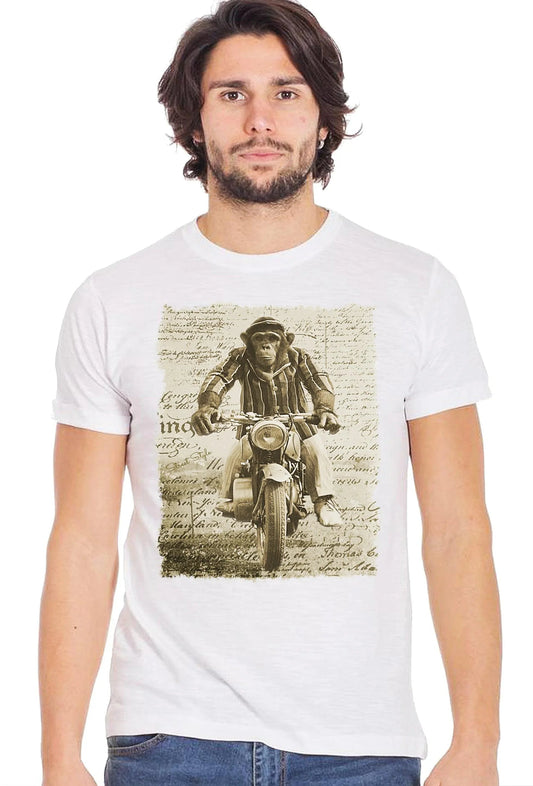 Monkey Dream Moto - T-shirt Uomo Urban 100% Cotone