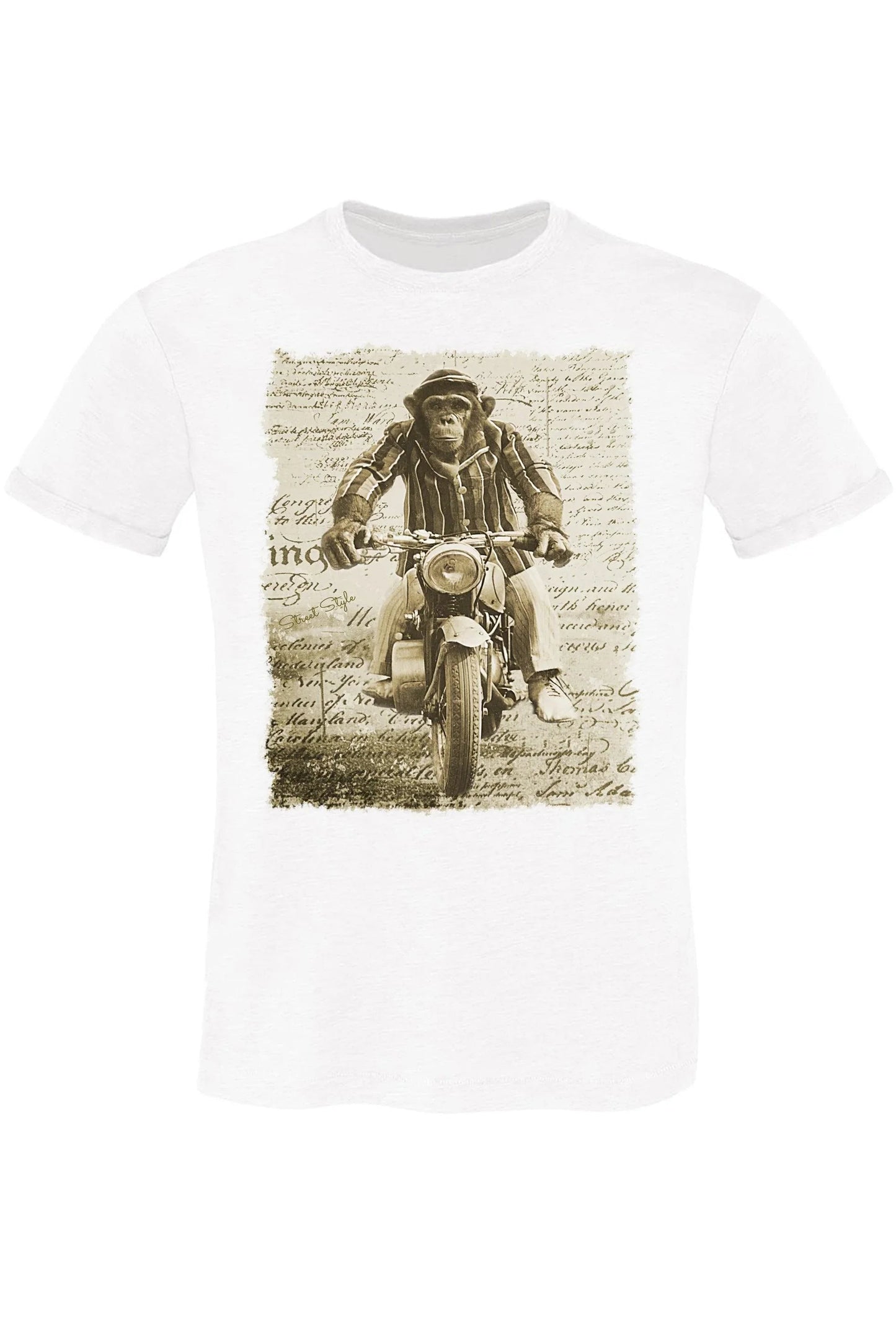 Monkey Dream Moto - T-shirt Uomo Urban 100% Cotone
