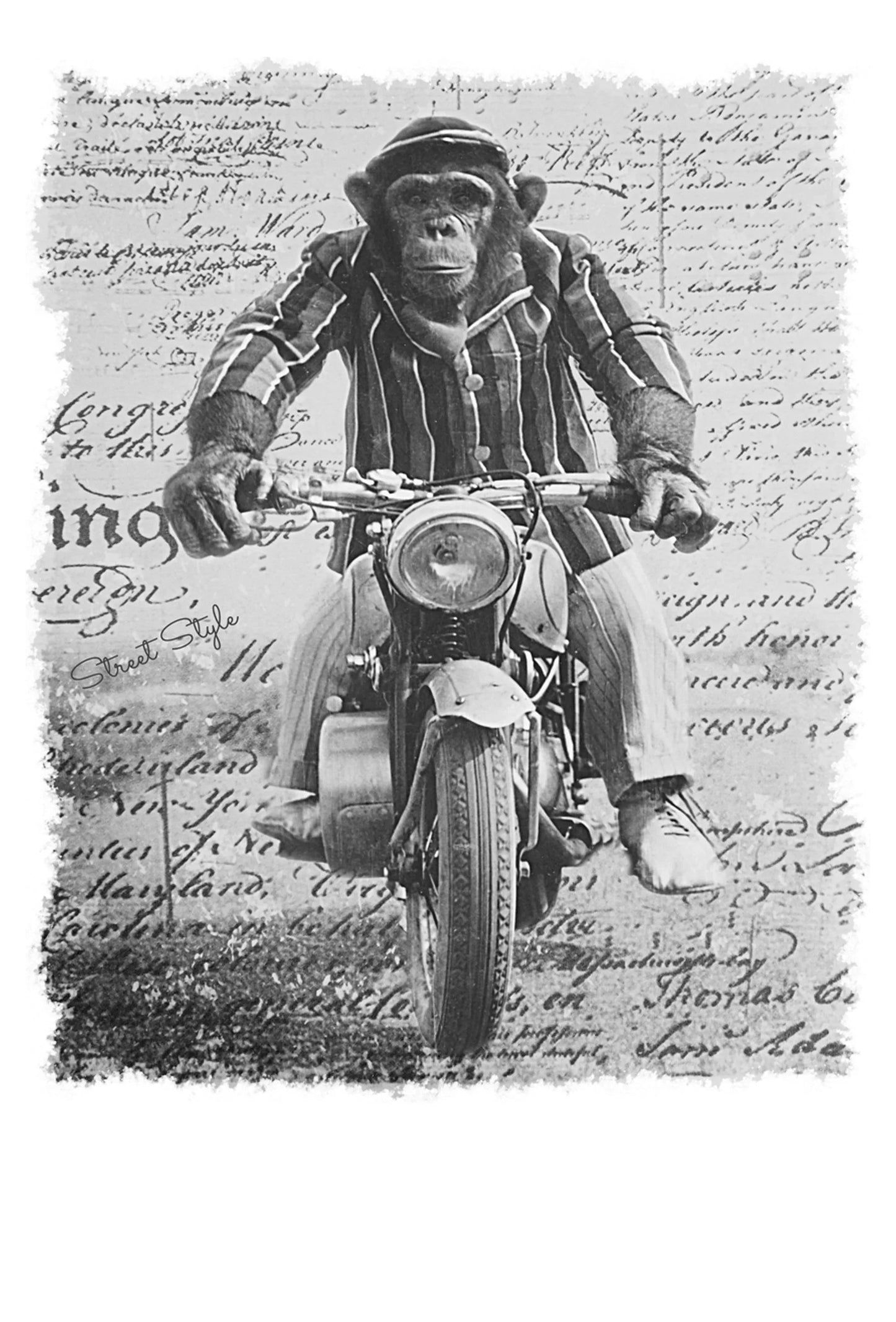 Monkey Dream Moto - T-shirt Uomo Urban 100% Cotone