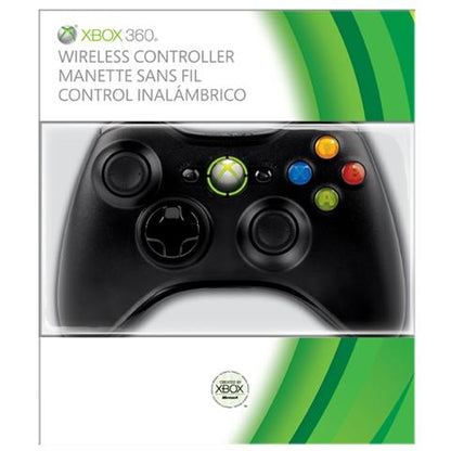XBOX 360 WIRELESS CONTROLLER SCHWARZ MICROSOFT ORIGINAL GAMEPAD KABELLOS