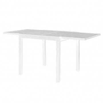 Tavolo Hawaii allungabile in alluminio - 90/180 x 90
