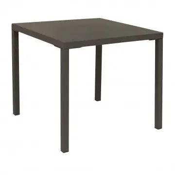 Tavolo Manchester impilabile 80 X 80 in acciaio verniciato a polvere