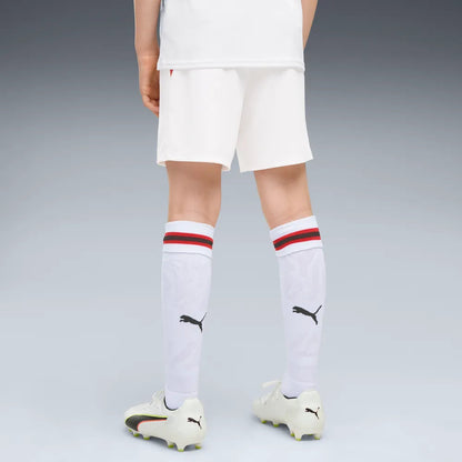 Puma ACM Shorts Replica 784150-02 – Pantaloncino Junior Calcio Milan Away Bianco 5-16 Anni