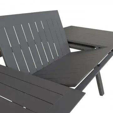 Tavolo rettangolare Zante allungabile 200/300 x 110 in alluminio