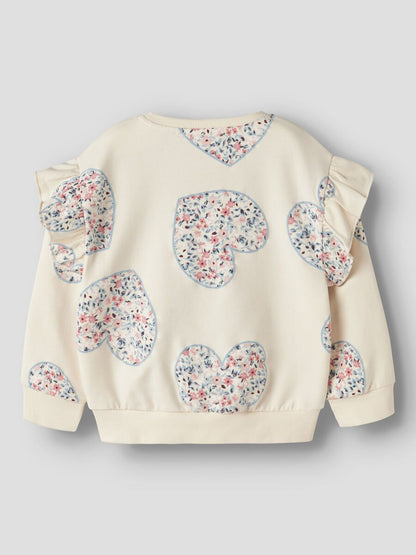 Name It Felpa Girocollo Bambina Bianco Antico - 13258102