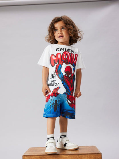 Name It T-Shirt Bambino Marvin Spider Bianca - 13254158