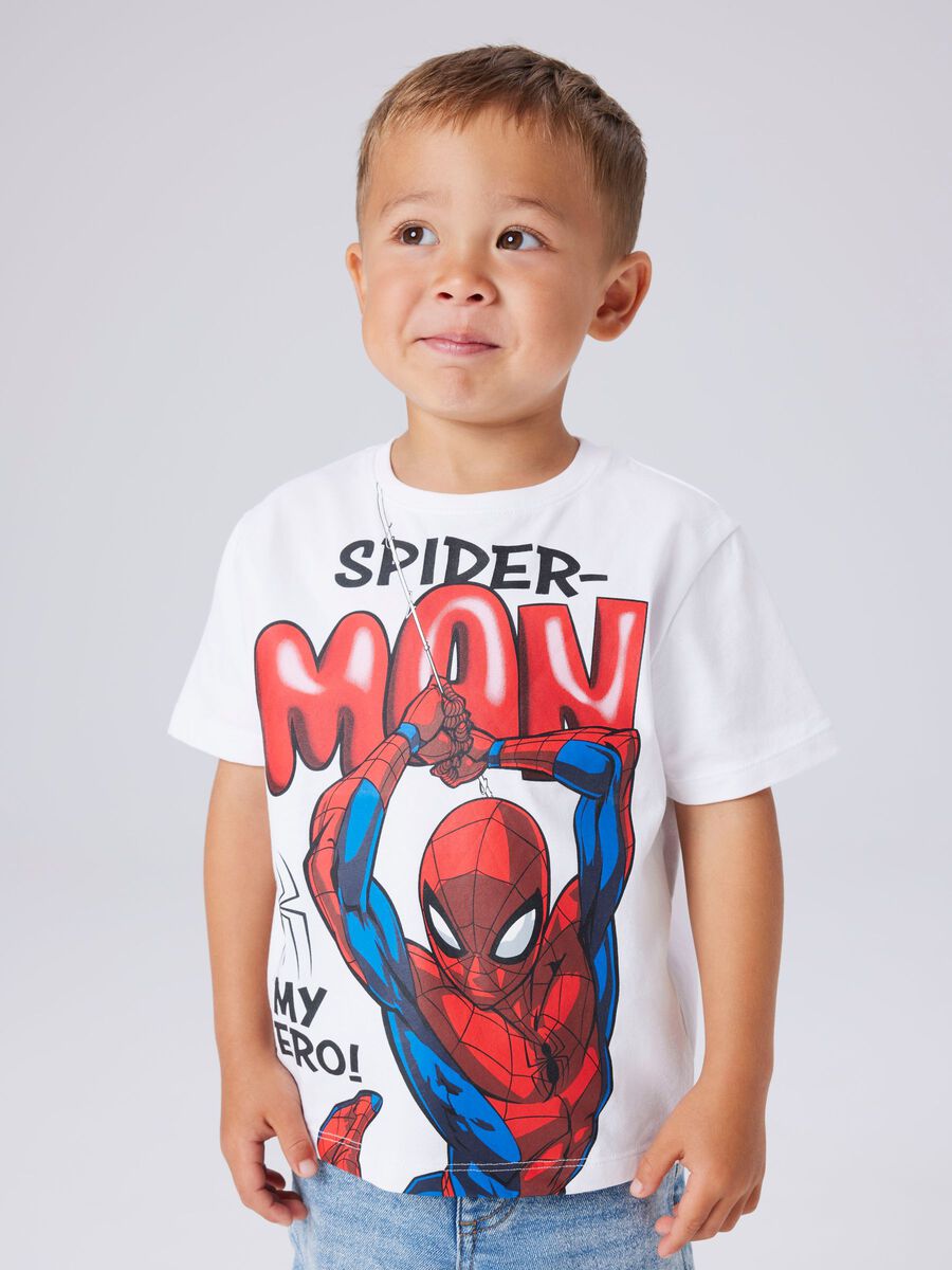 Name It T-Shirt Bambino Marvin Spider Bianca - 13254158