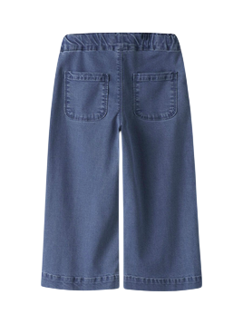 Name It Pantalone Jeans Bambino 13250595 Blu Medio Wide-Fit Elastico 2-7 anni