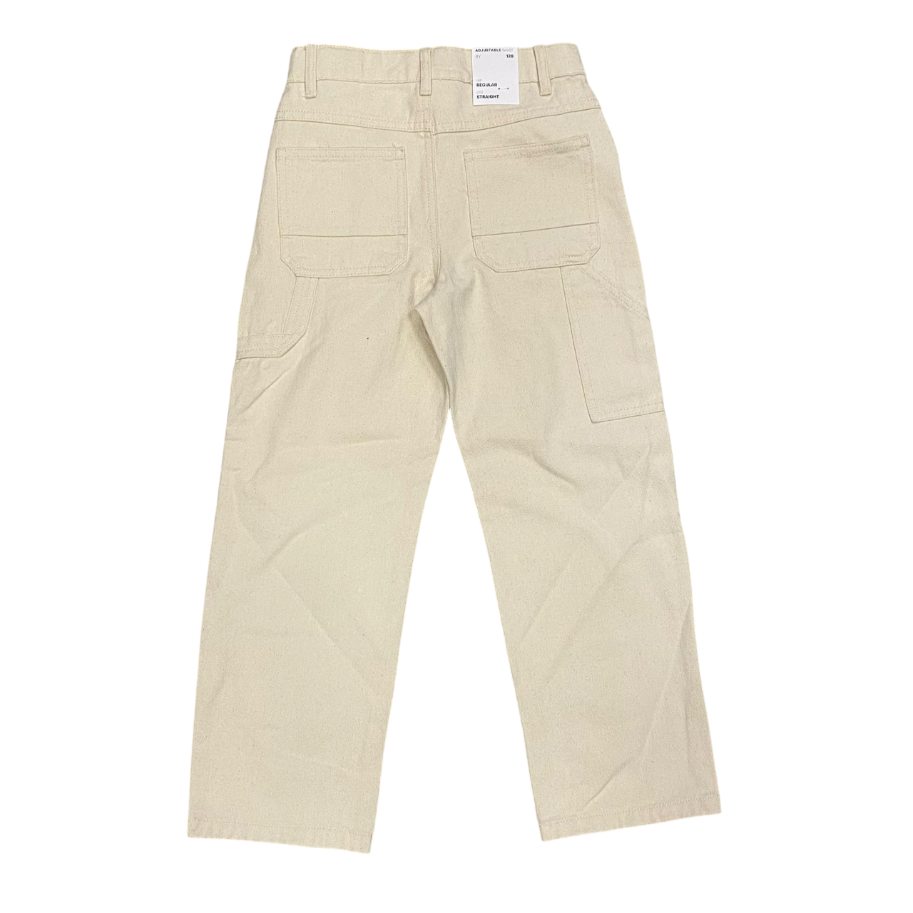 name it pantalone junior in cotone con vestibilità regolare Mryan 13220713 ecru