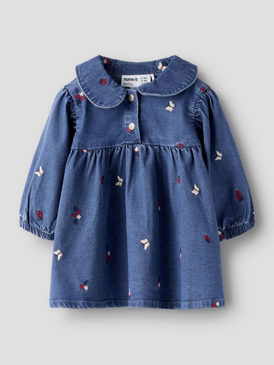 Name It Vestito Neonata Jeans Blu Falva - 13255131