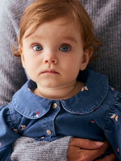 Name It Vestito Neonata Jeans Blu Falva - 13255131