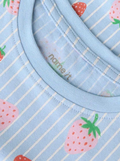 name it vestito da bambina in cotone 13215107 Chambray Blue