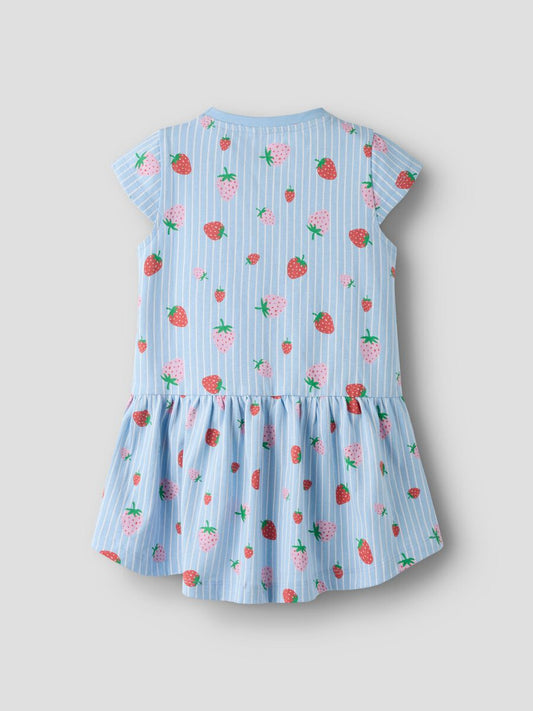 name it vestito da bambina in cotone 13215107 Chambray Blue