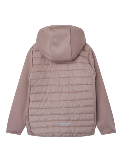 name it Giacca con capuccio staccabile da bambina 13223646 malva