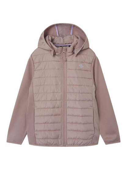 name it Giacca con capuccio staccabile da bambina 13223646 malva