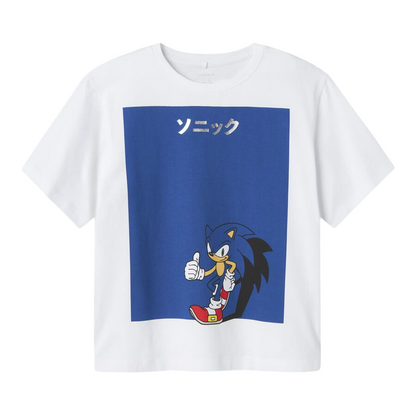 name it maglietta manica corta da bambino Sonic 13238522 bianco
