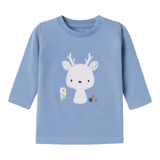 name it maglietta maniche lunghe da bambina KYRAH 13231528 celeste