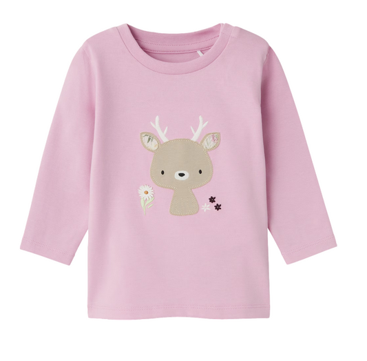 name it maglietta maniche lunghe da bambina KYRAH 13231528 lavanda