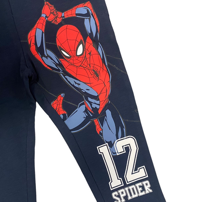 name it pantalone sportivo da bambino in felpa leggera con stampa Spiderman 3231935 blu