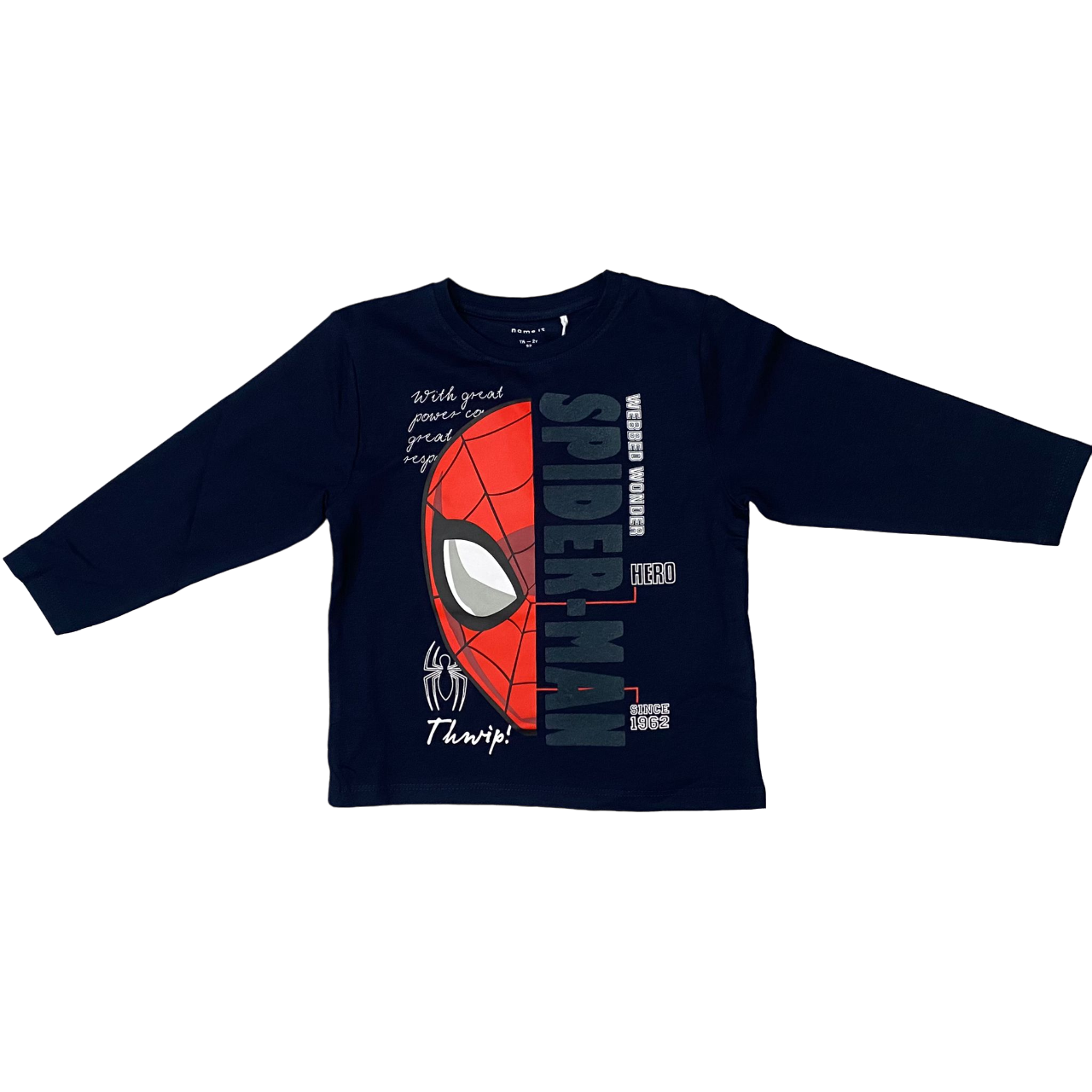 name it maglietta manica lunga da bambino Spider 13233923 blu