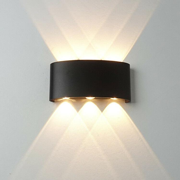 LED-WANDLEUCHTE SCHWARZ 18W NATURALLICHT 4000K AUSSEN UP&DOWN WASSERDICHT