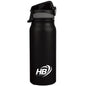STAINLESS STEEL THERMAL WATER BOTTLE 500ml THERMOS BOTTLE WITH STRAW 12-24h BLACK
