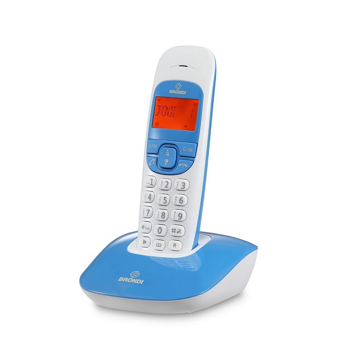 Brondi Nice Schnurloses Telefon Mobil schnurlos Akku Weiß/Blau