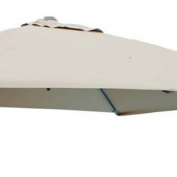 Kreisförmige Polyesterplane 200 g/m² ecrufarben Durchmesser 3 Meter