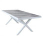 Mackay Table 200 x 100 - aluminum frame, wood-effect ceramic top