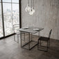 Modern Extendable Console Table Libra in Anthracite - 90x45/90 cm