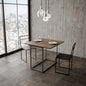 Modern Extendable Console Table Libra in Anthracite - 90x45/90 cm