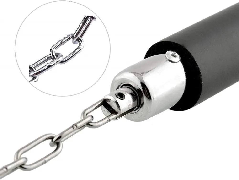 Nunchaku professionali in gomma con catena | Allenamento Arti Marziali KungFu Karate Kobudo nunciaco