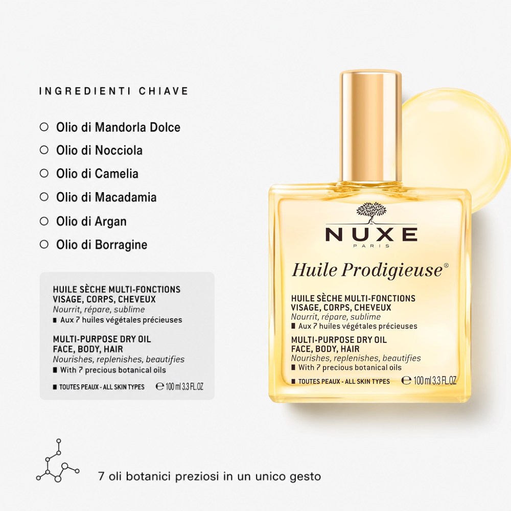 Nuxe Huile Prodigieuse – Olio Secco Multifunzione 100ml