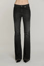 Relish Pantalone SCHIFFER_BLACK v.media 5 ts flaire fit con logo strass tasche denim RDA2607016002 nero