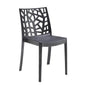 Matrix Chair - Stackable polypropylene chair with non-slip feet 55 x 47 x 82 h cm