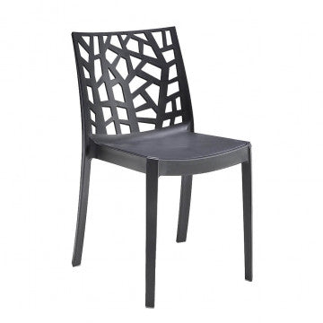 Sedia Matrix - Sedia impilabile in polipropilene con tappi antiscivolo cm 55 x 47 x 82 h