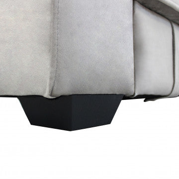 Divano elegante in tessuto di alta qualità con seduta allungata