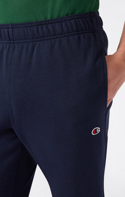 Champion Pantalone Jogger Slim Fit Felpato 220299-BS501 Blu Uomo - Pantalone Sportivo